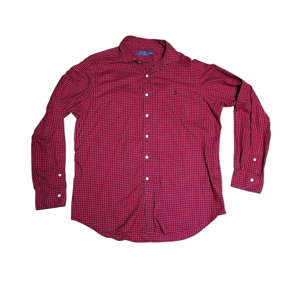 Polo by Ralph Lauren Men's Red Checkered Shirt - Picture 2 of 6